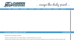 Desktop Screenshot of camdencaravan.com.au